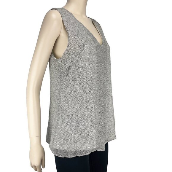 IRIS SETLAKWE Designer Flow Layered Printed Classic Office Tank Top Blouse sz 12 - Picture 7 of 9